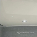 Plafond en PVC blanc brillant